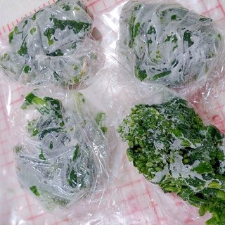 菜の花 茹で方 冷凍保存　使い方